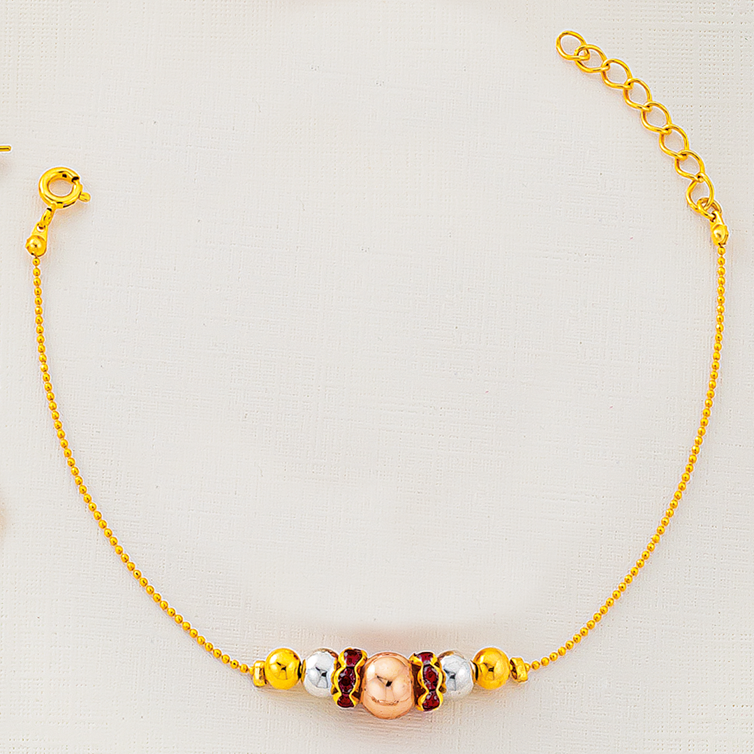 Pulsera Baño Oro, Tres Tonos