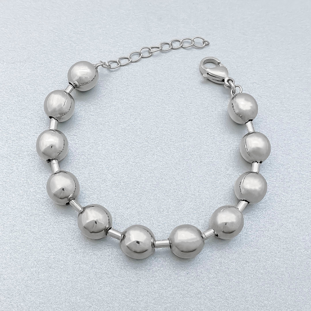 pulsera baño plata,    plateado -