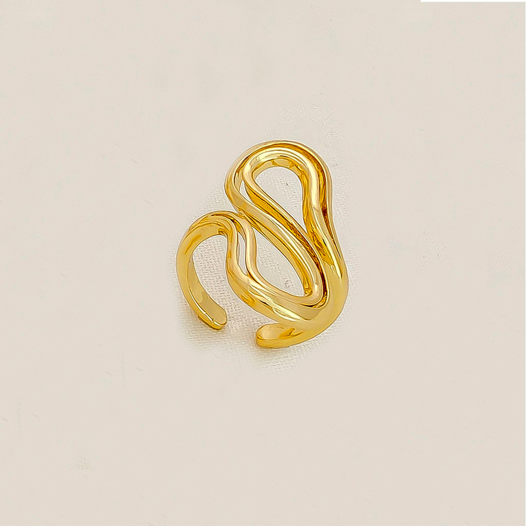 Anillo ajustable en cover gold