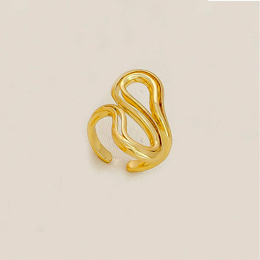 Anillo ajustable en cover gold