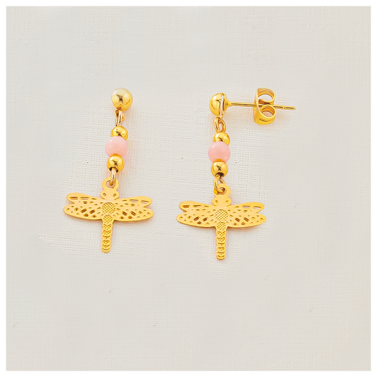 Aretes baño de oro