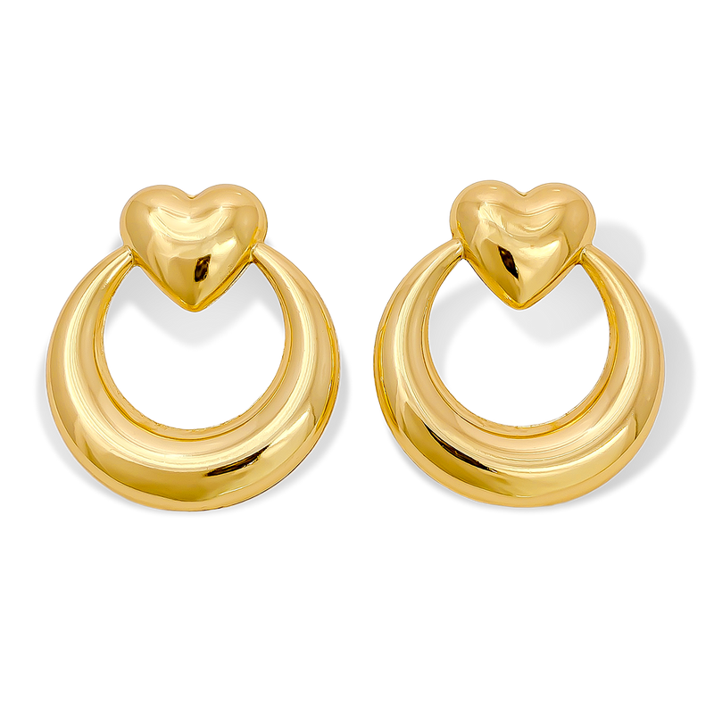 Aretes en Baño Oro