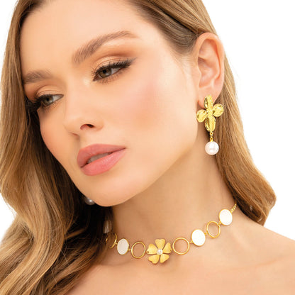 Choker Acero,    Dorado -