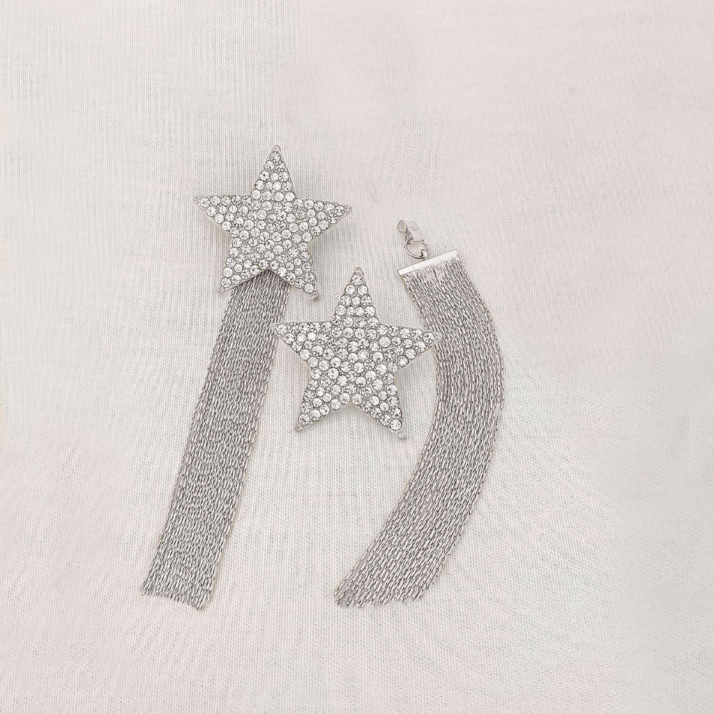 MAXIARETES EN BAÑO PLATEADO- ESTRELLAS