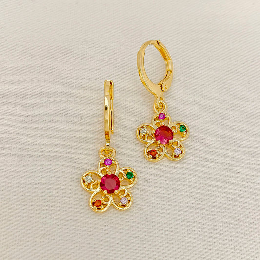 Aretes en cover gold