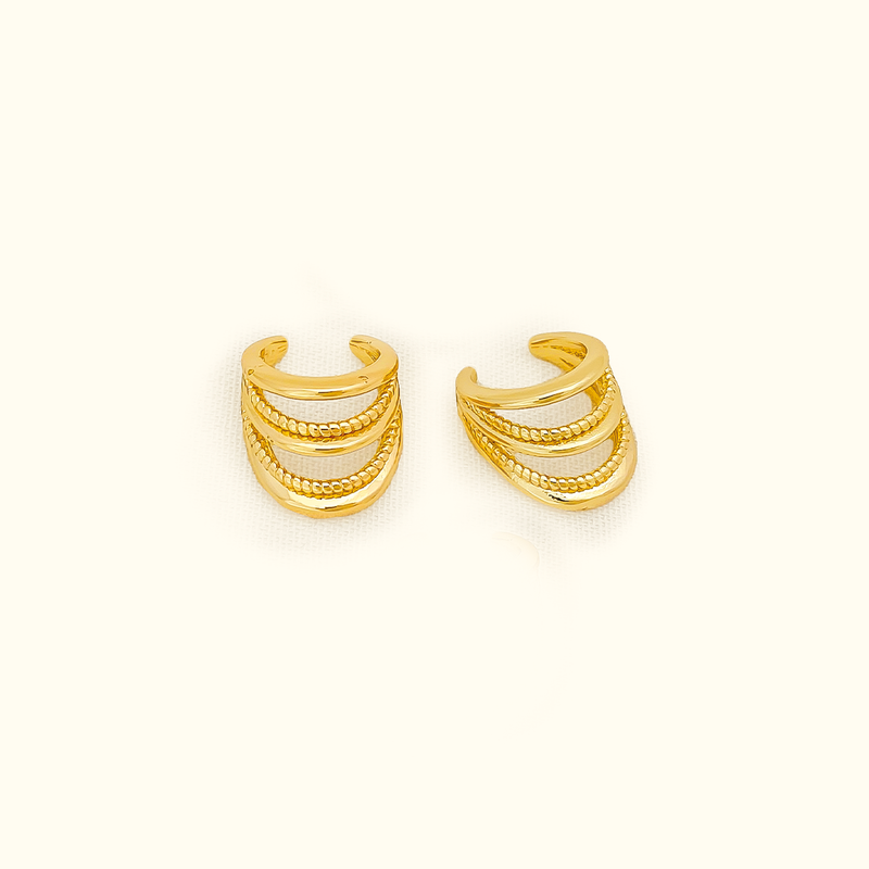 Earcuff Baño Oro Ajustable