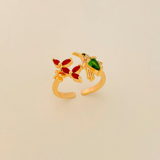 Anillo ajustable en cover gold