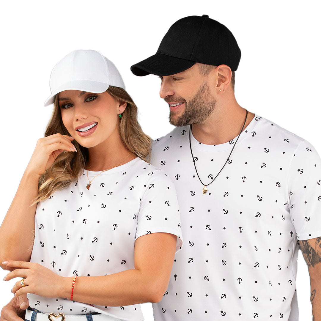 GORRAS EN DRILL-BLANCA