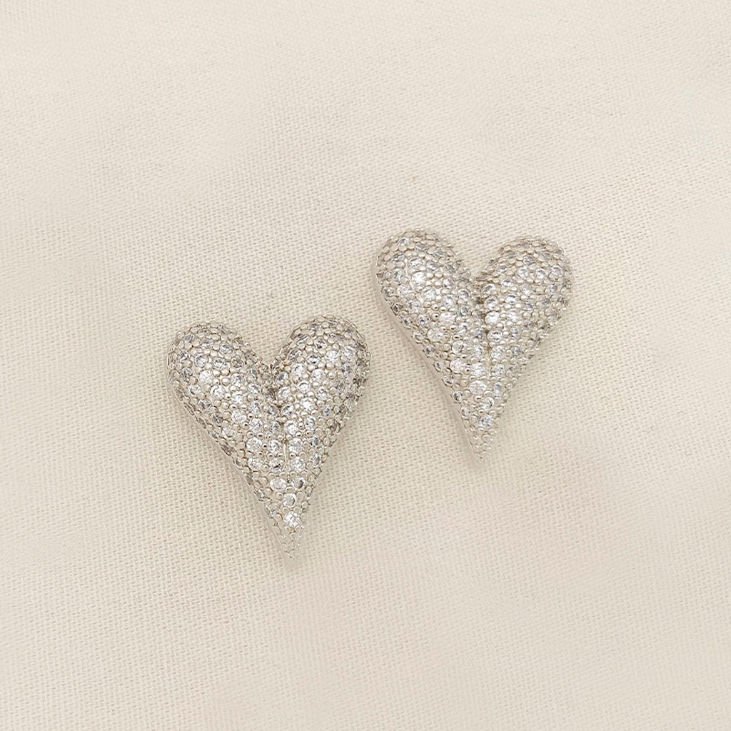 TOPOS CON MICRO CIRCON EN BAÑO DE PLATA