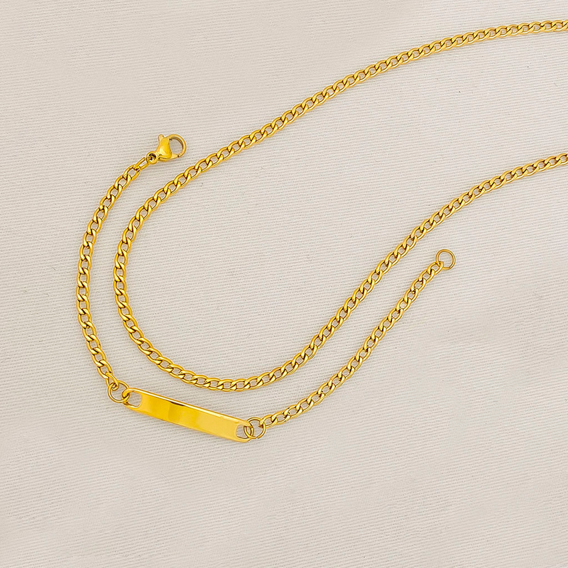 Cadena+Pulsera Acero