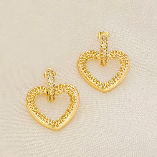 Aretes en cover gold
