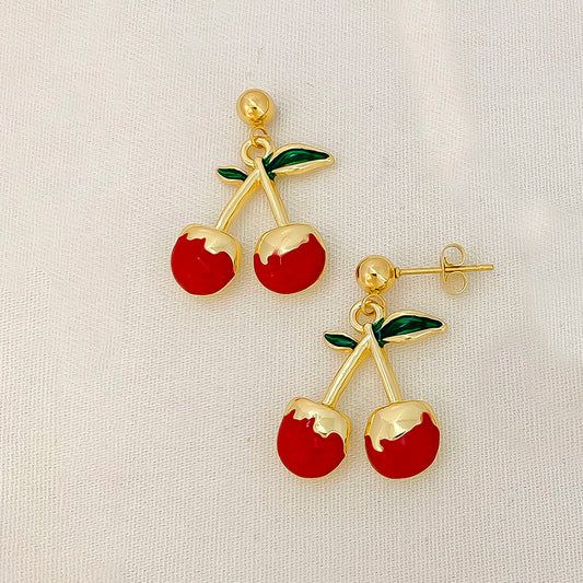 Aretes en acero - rojo
