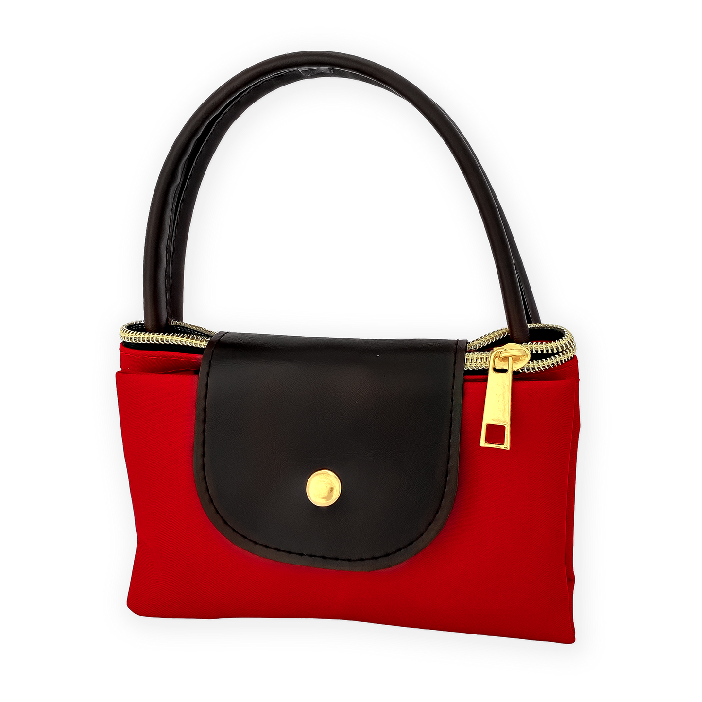 Bolso en Sintético- Forrado Rojo