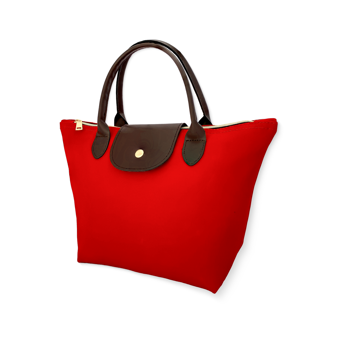 Bolso en Sintético- Forrado Rojo