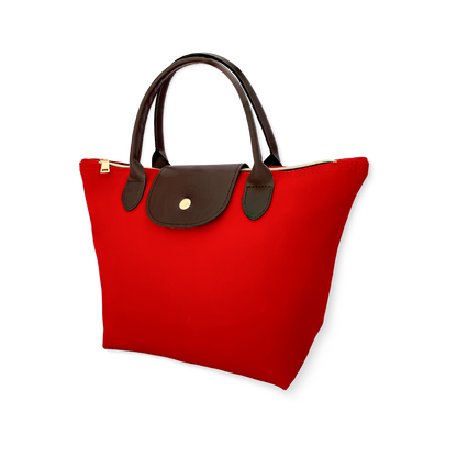 Bolso en Sintético- Forrado Rojo