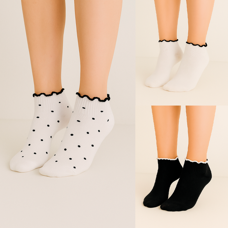 Pack X 3 Pares De Media Print Puntos