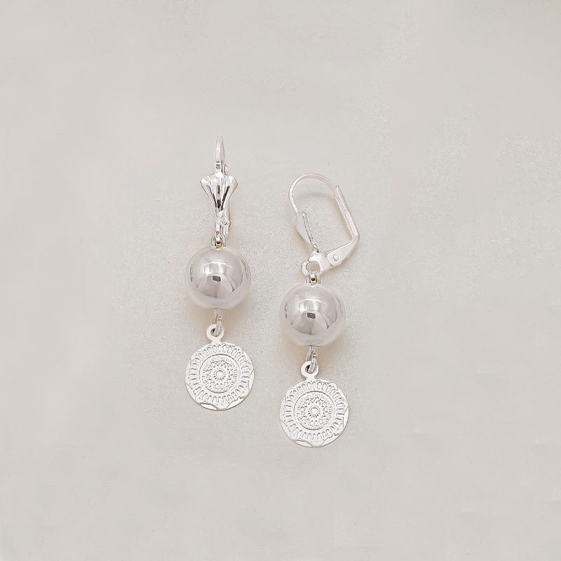 Aretes Baño Plata