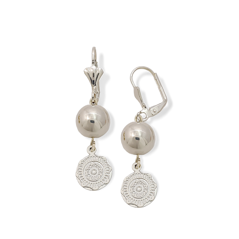 Aretes en Baño Plata