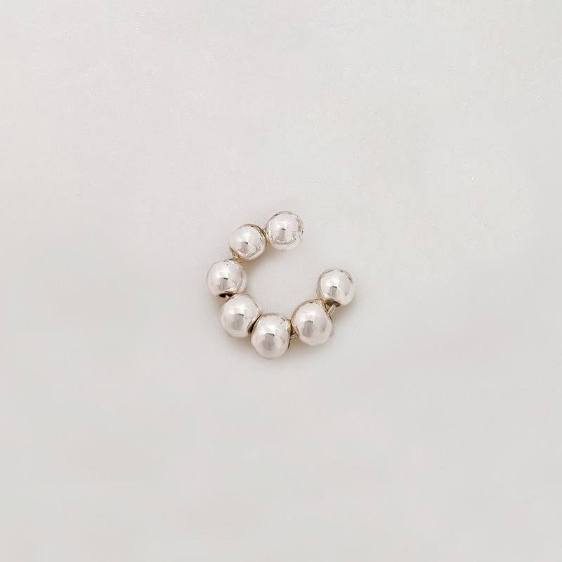 Earcuff Baño Plata Ajustable