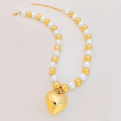 Set X 3: Collar + Pulsera + Topos En Baño Dorado