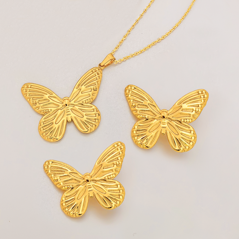 Juego Cover Gold Mariposas