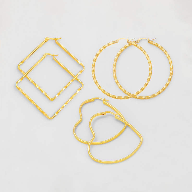 Setx3 Candongas En Acero