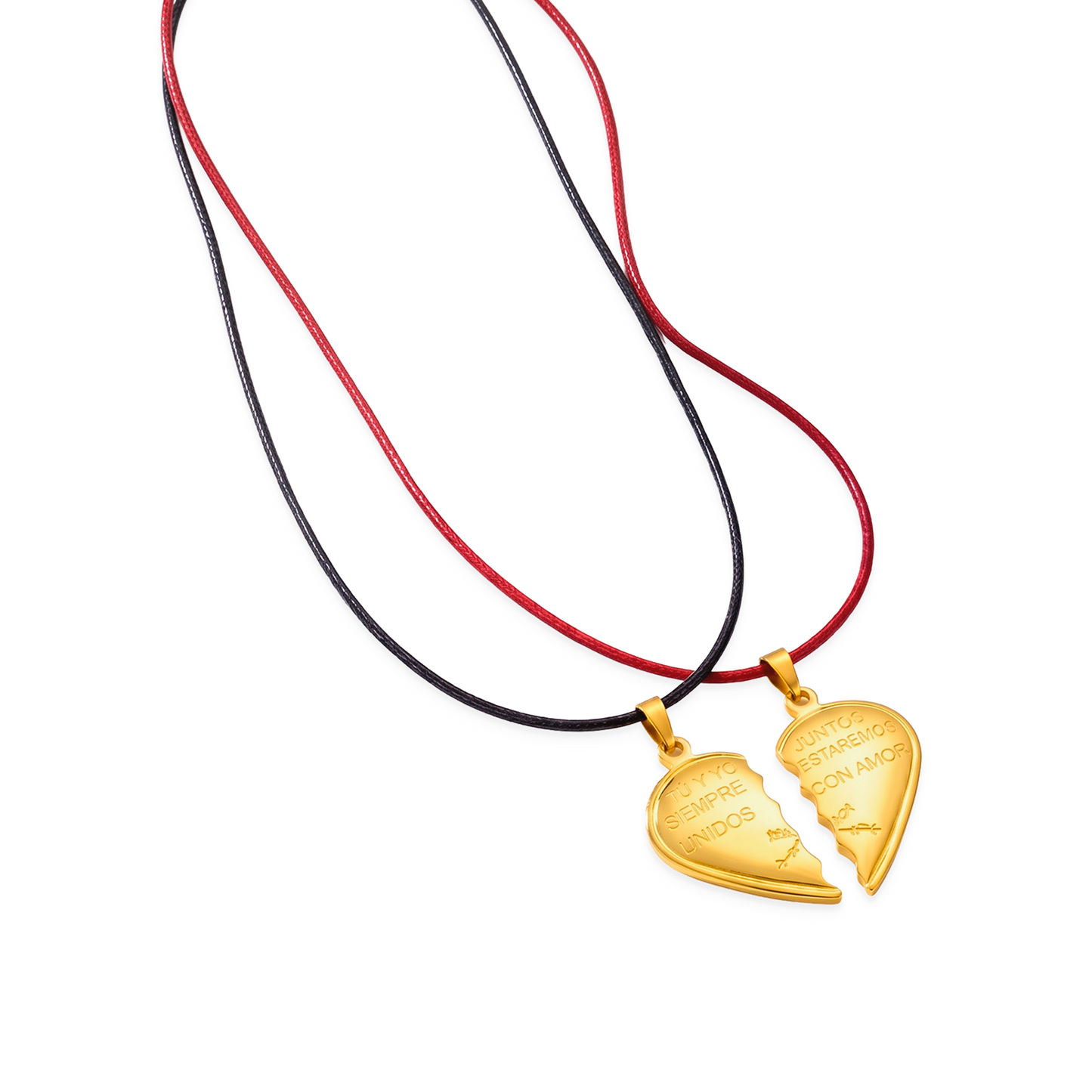 Set Collares en Baño Oro