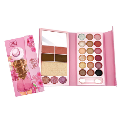 Paleta De Sombra 20 Tonos Mas Robor, Iluminador Kit De Cejas Y Labial