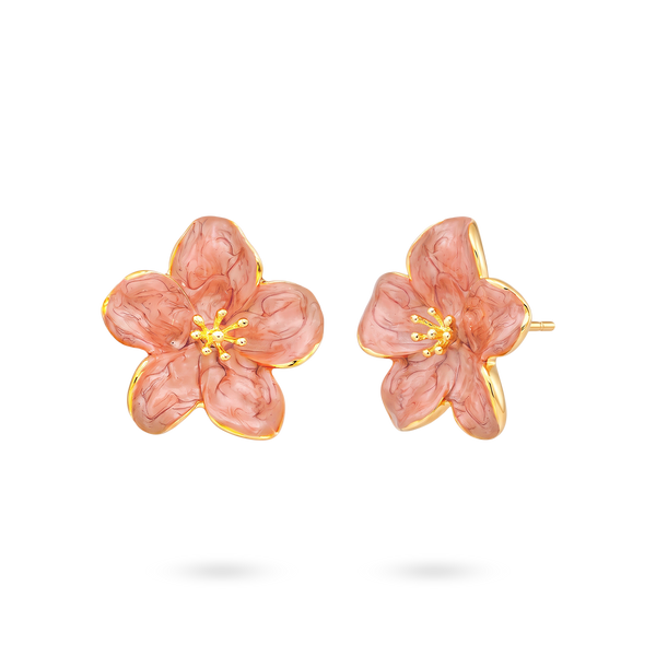 Topos Dorados Flor Rosa