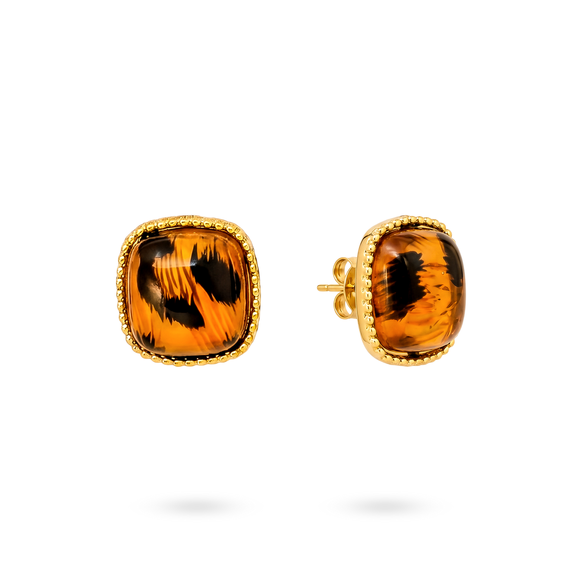 Topos Dorados Cuadrados Animal Print