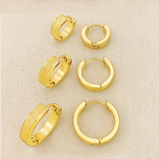 Set X 3 Candongas En Acero