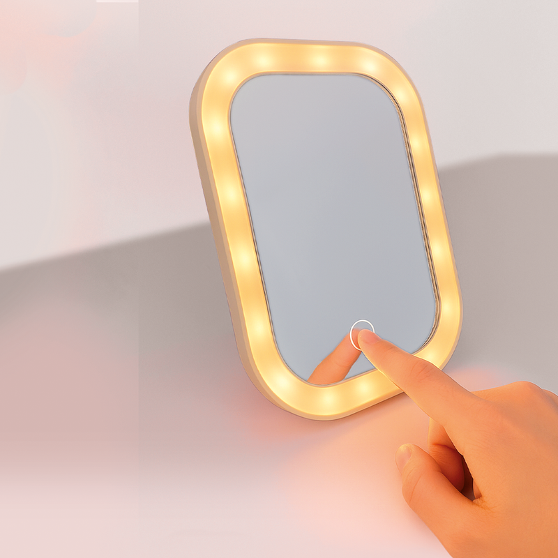 Espejo De Mesa  Con Luz Lud