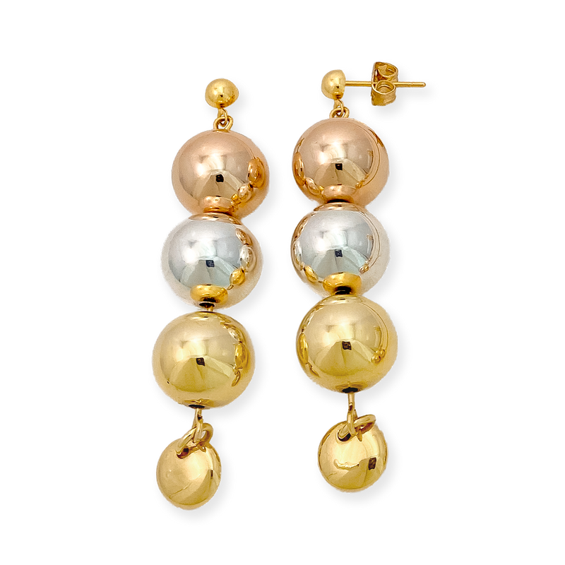 Aretes en Baño Oro