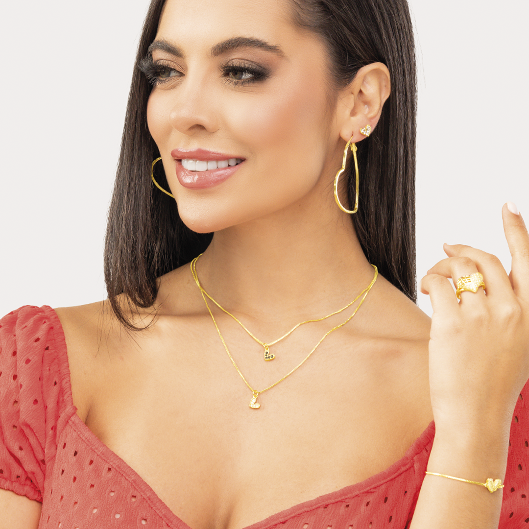 Anillo Ajustable En Cover Gold