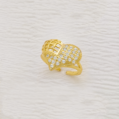 Anillo Ajustable En Cover Gold
