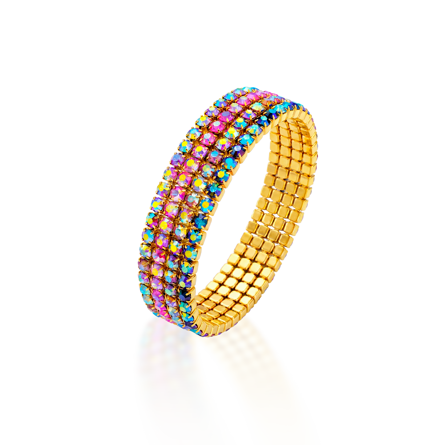 Set Pulseras en Baño Dorado