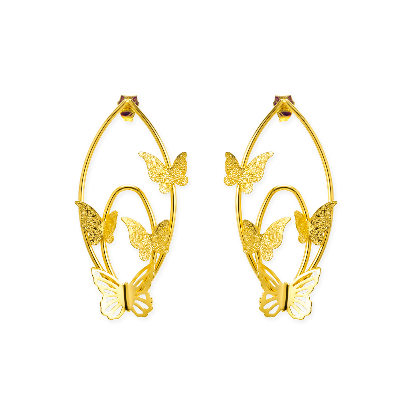 Aretes en Cover Gold