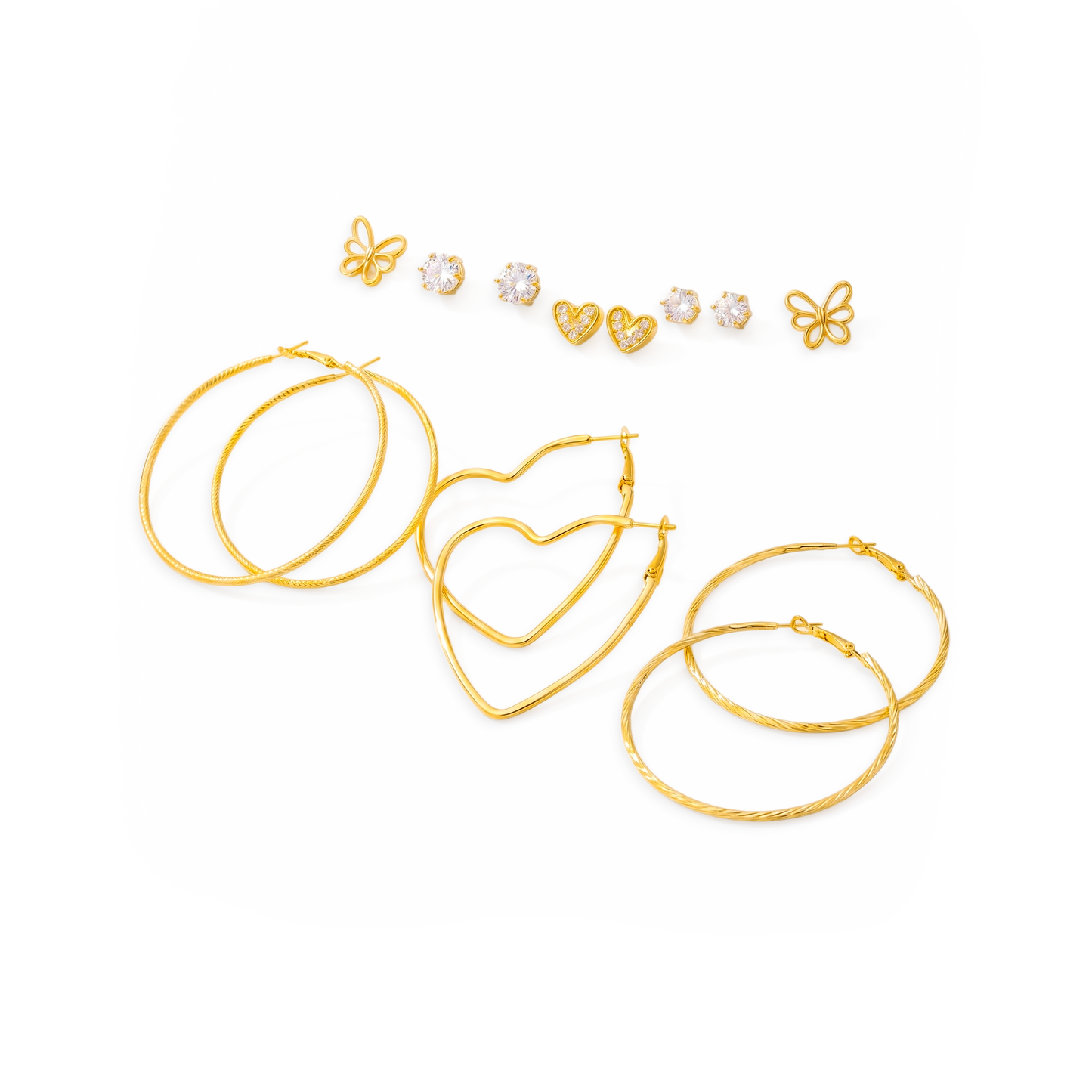 Set Candongas en Cover Gold