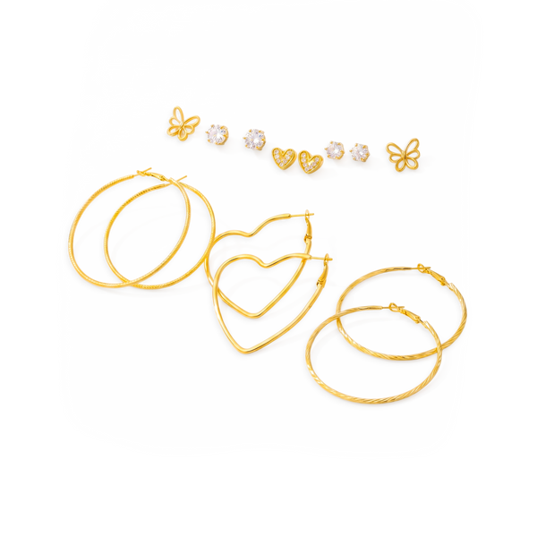 Set Candongas en Cover Gold