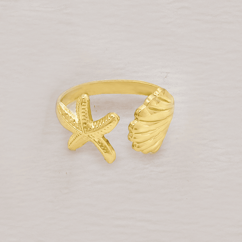 Anillo Ajustable En Cover Gold