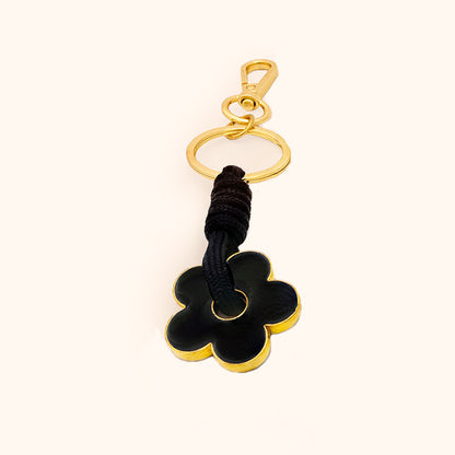 Llavero Flor Negro