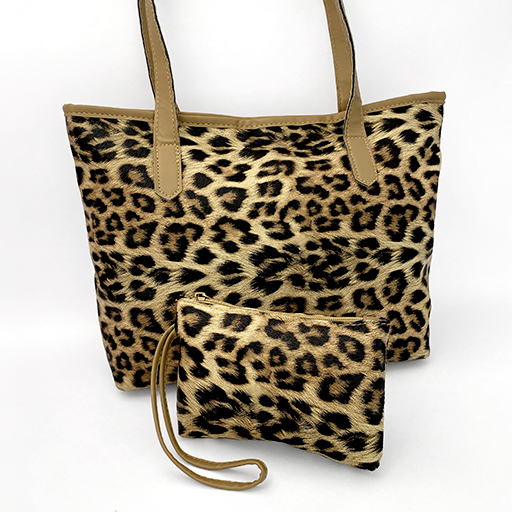 Bolso Animal Print con Cosmetiquera