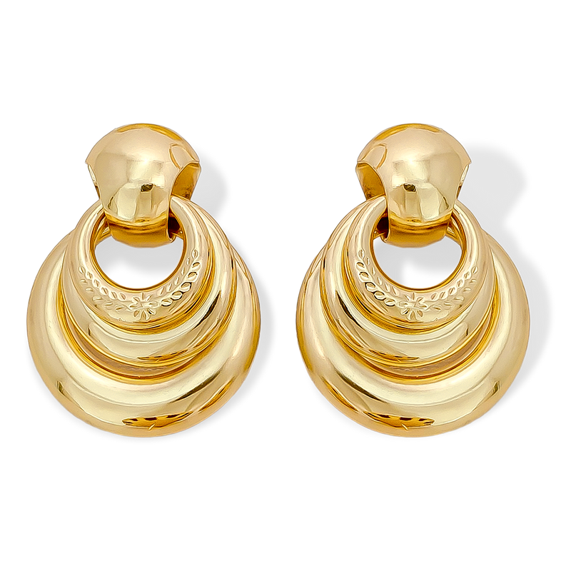 Aretes en Cover Gold