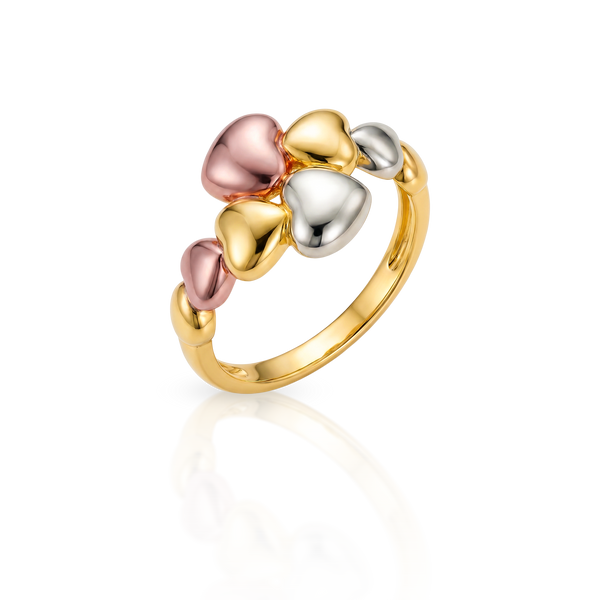 Anillo Ajustable Tres Tonos