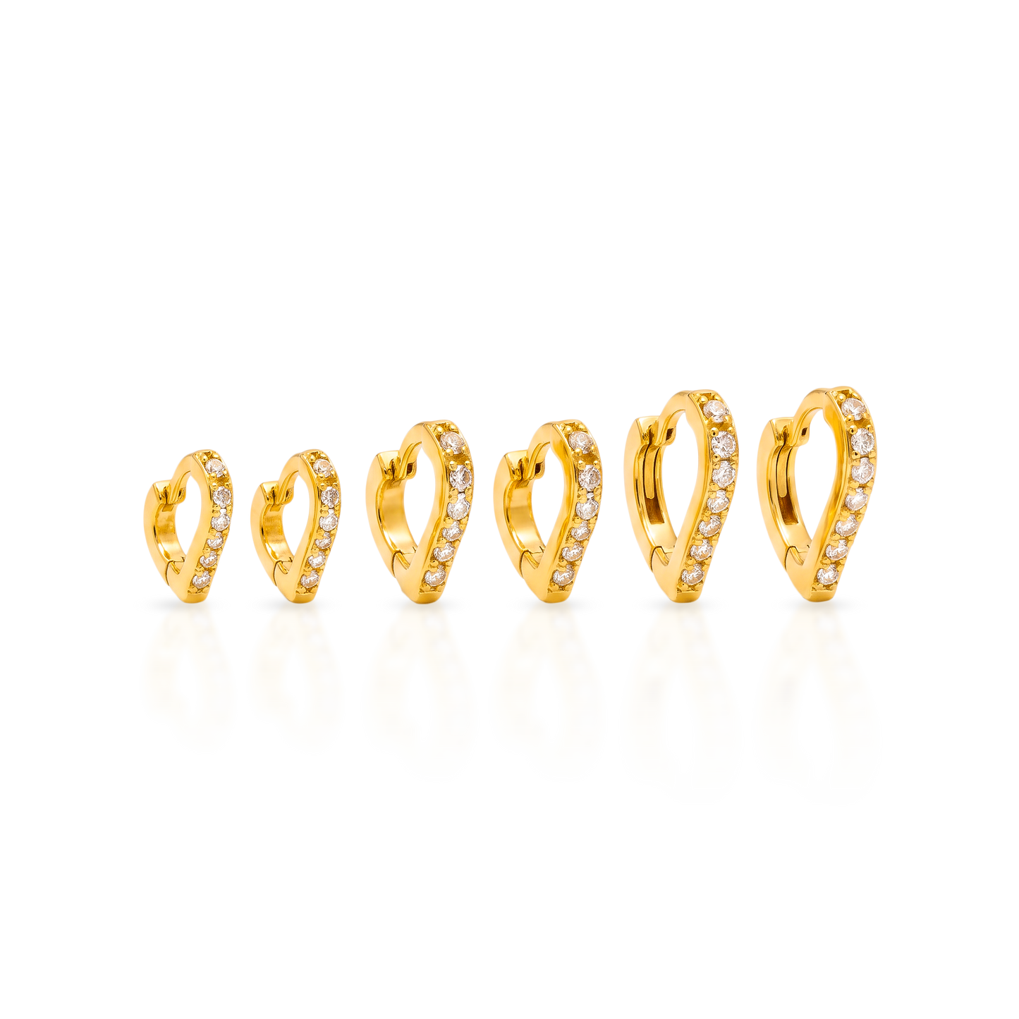 Set Candongas Dorado Corazon