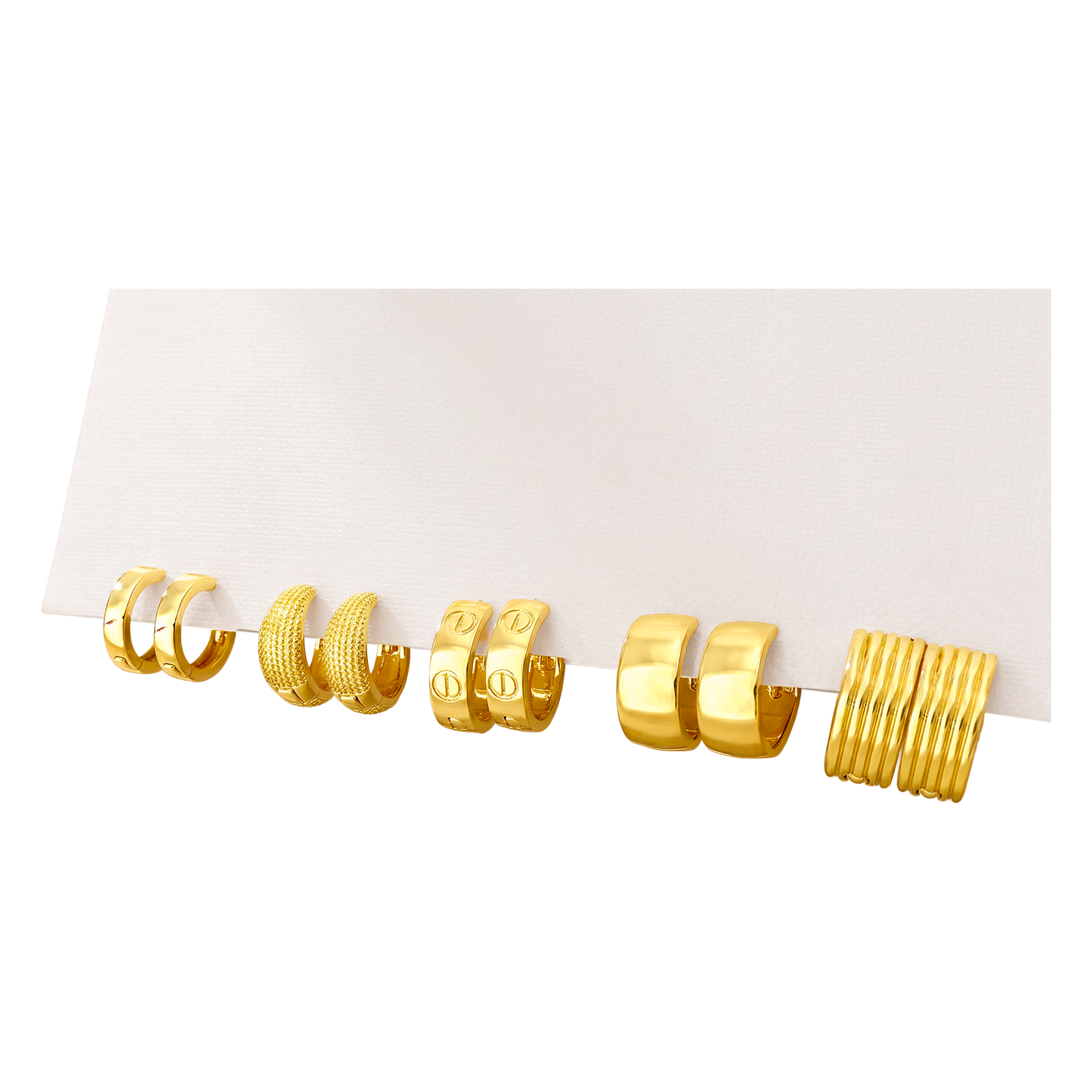 Set Candongas en Cover Gold