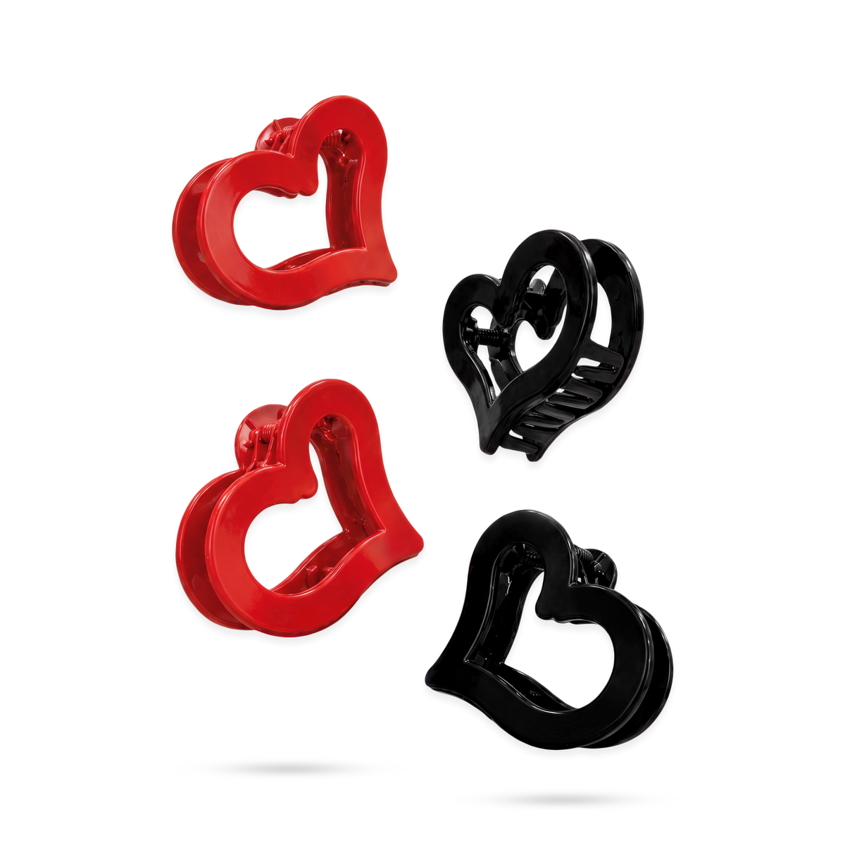 Hebillas Negro Corazon