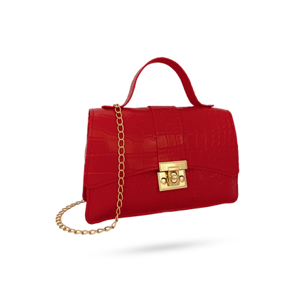 Set de Accesorios Rojo: Bolso y Billetera, con Gafas