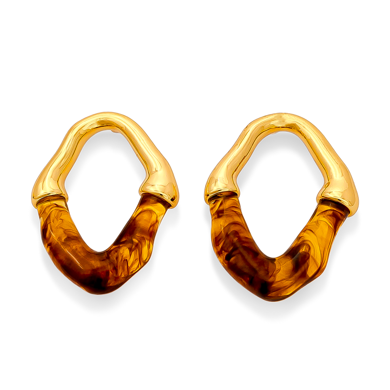 Aretes en Cover Gold