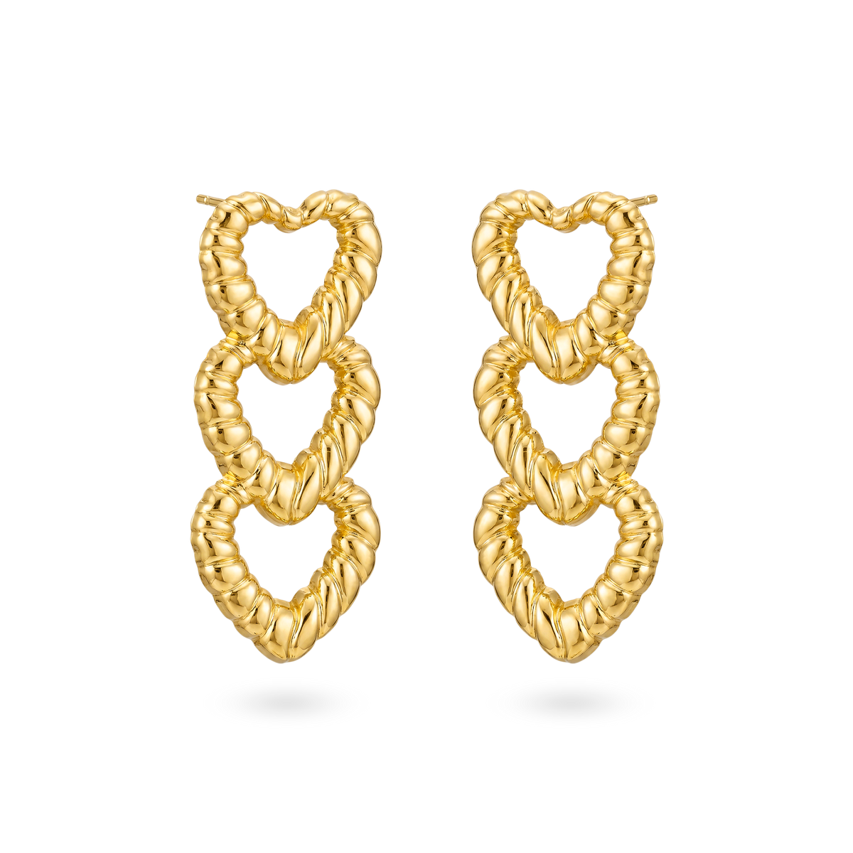 Aretes Dorado Corazon